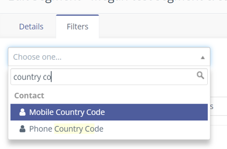 CRM-Phone and Mobile Country Dialing Codes