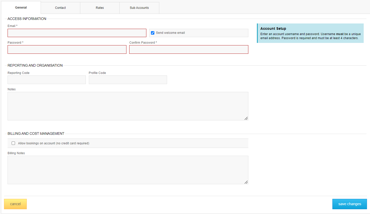 SHR BE-How to setup a Corporate Account in SHR BE
