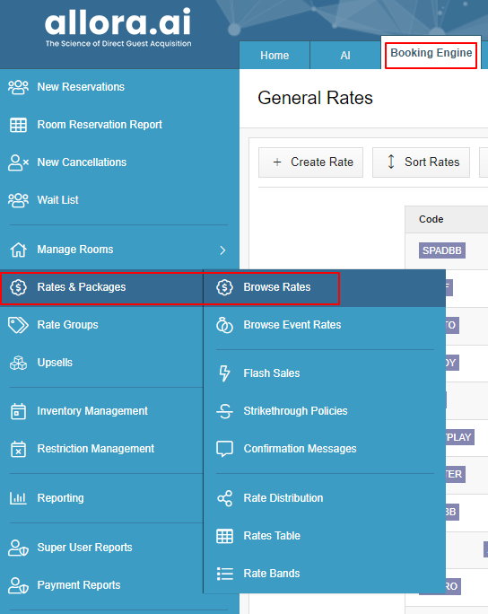 SHR BE-Creating Rates that Integrate with PMS/Channel Manager's in SHR BE