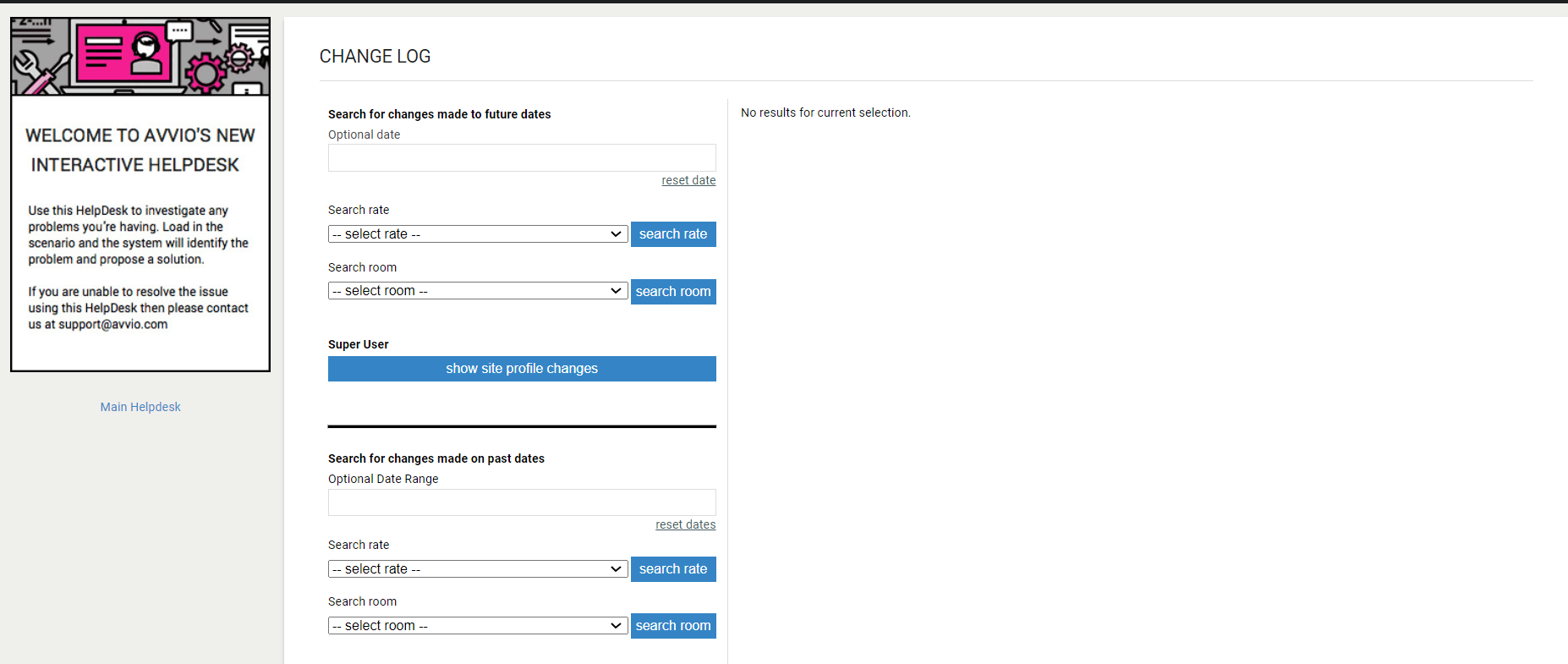 SHR BE-Change Logs in SHR BE