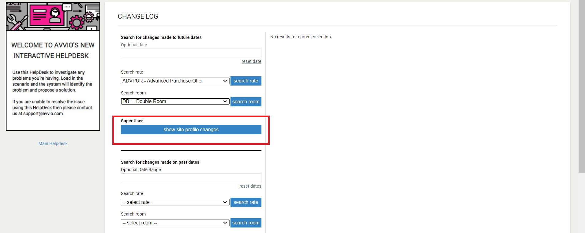 SHR BE-Change Logs in SHR BE
