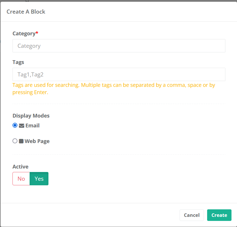 CRM-Enhanced Template Designer Block Creation