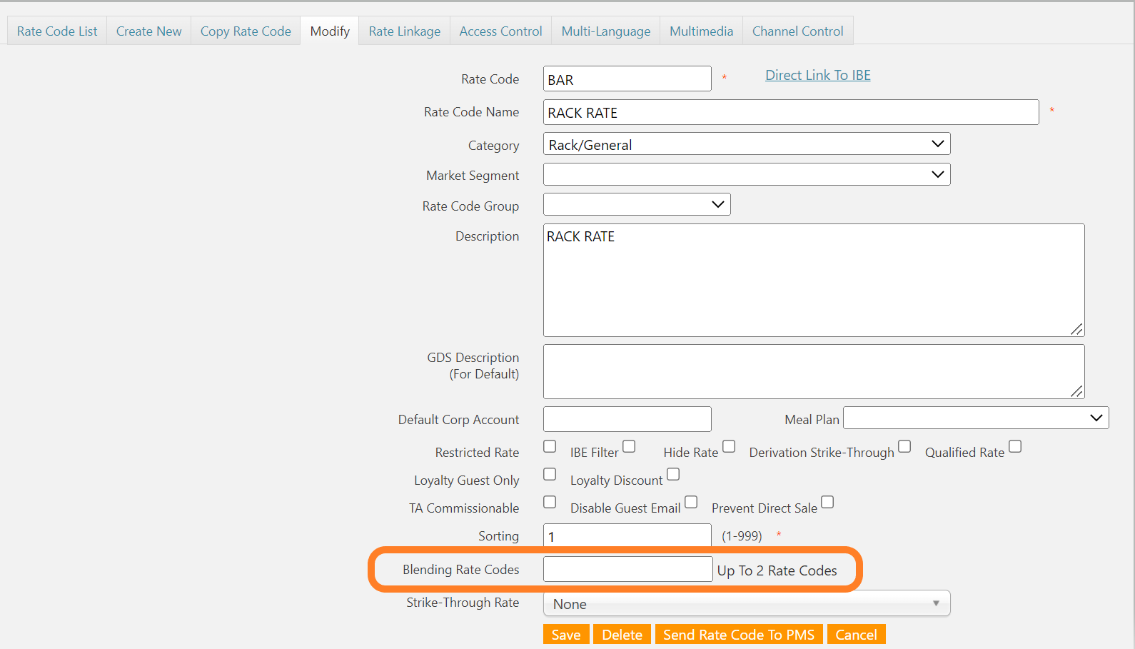 CRS-Blended Rates - Pricing
