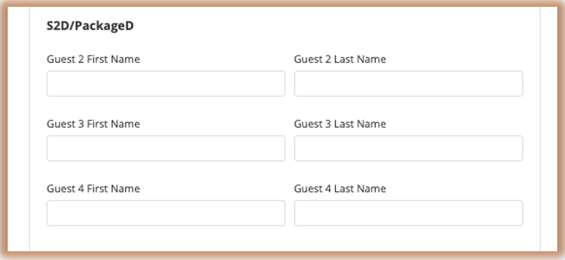CRS-Additional Guest Names on Reservations