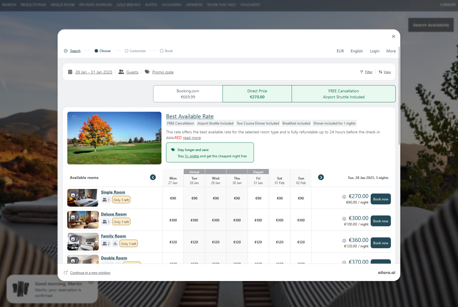 SHR BE-Booking Engine Enhancements - December 2024