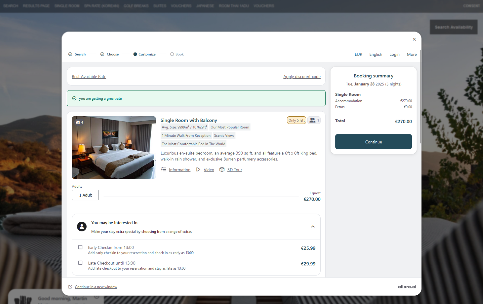 SHR BE-Booking Engine Enhancements - December 2024