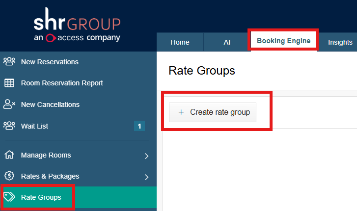 SHR BE-Room Groups