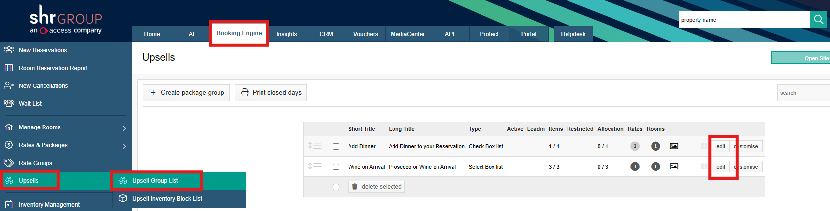 SHR BE-Expanding Upsells by Default