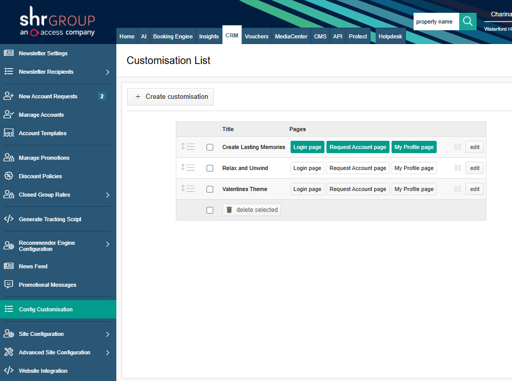 SHR BE-Booking Engine Enhancements - March 2025