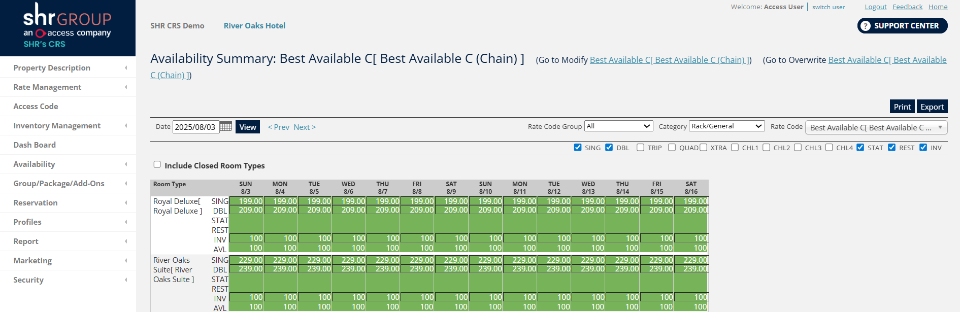 CRS-Dashboard