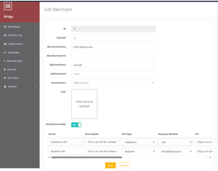 CRM-QR Code Configuration